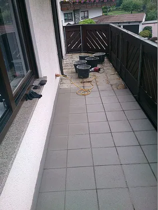 Balkon verfliesen – Bild 14